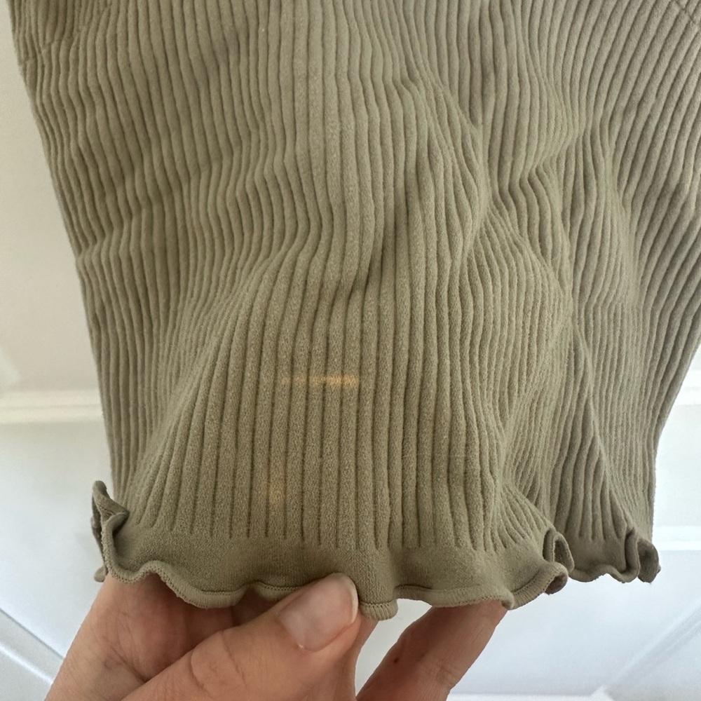 Free People sage beige Easy to Love Crop Camisole - Picture 3 of 4